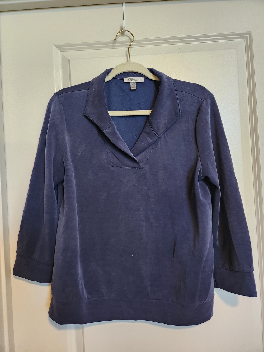 Cable & Gauge Sport Navy Top with White Label